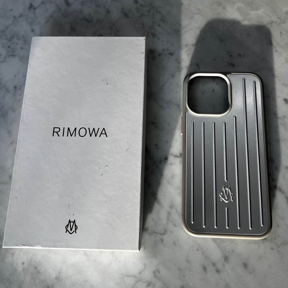 Rimowa Silver Phone Case for Iphone 13 Pro